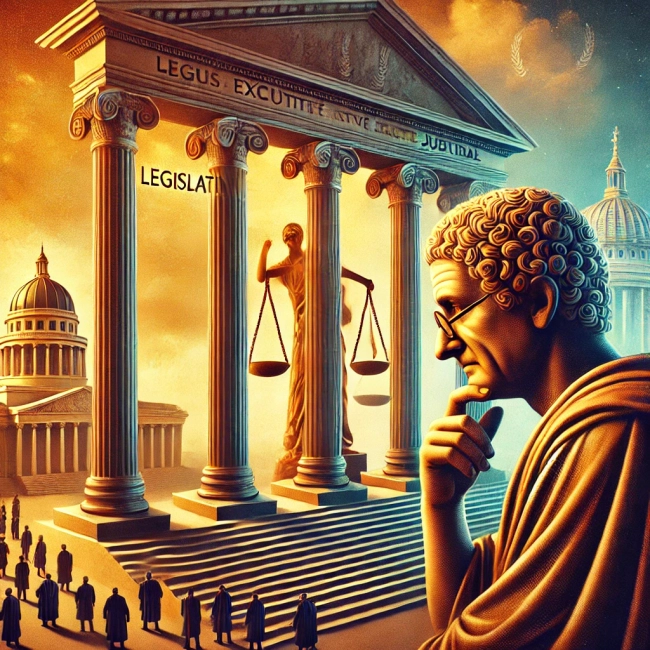 featured image thumbnail for post Шарль-Луї де Монтеск'є - Концепція розподілу влади та дух законів
