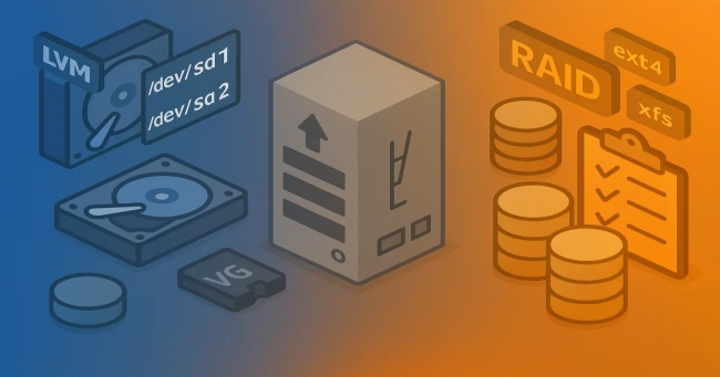 featured image thumbnail for post Linux LVM Logical Volumes & RAID Configurations Guide